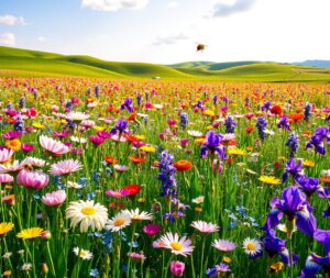 A Blooming Meadow of Colorful Flowers – free AI stock image