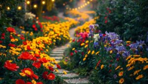 Bokeh Garden Pathway Delight – free AI stock image