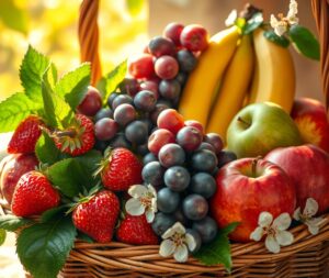 A Bountiful Harvest of Colorful Fruits – free AI stock image