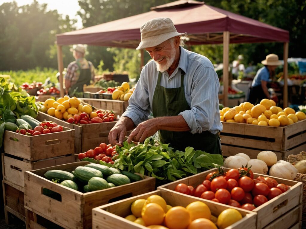 A Bountiful Harvest of Fresh Produce – free AI stock image