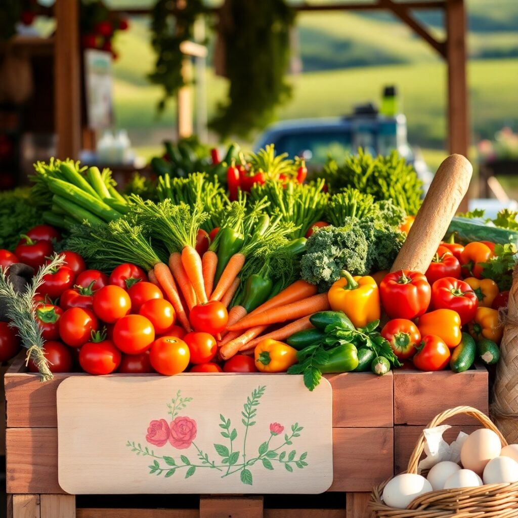 A Bountiful Harvest of Fresh Vegetables – free AI stock image