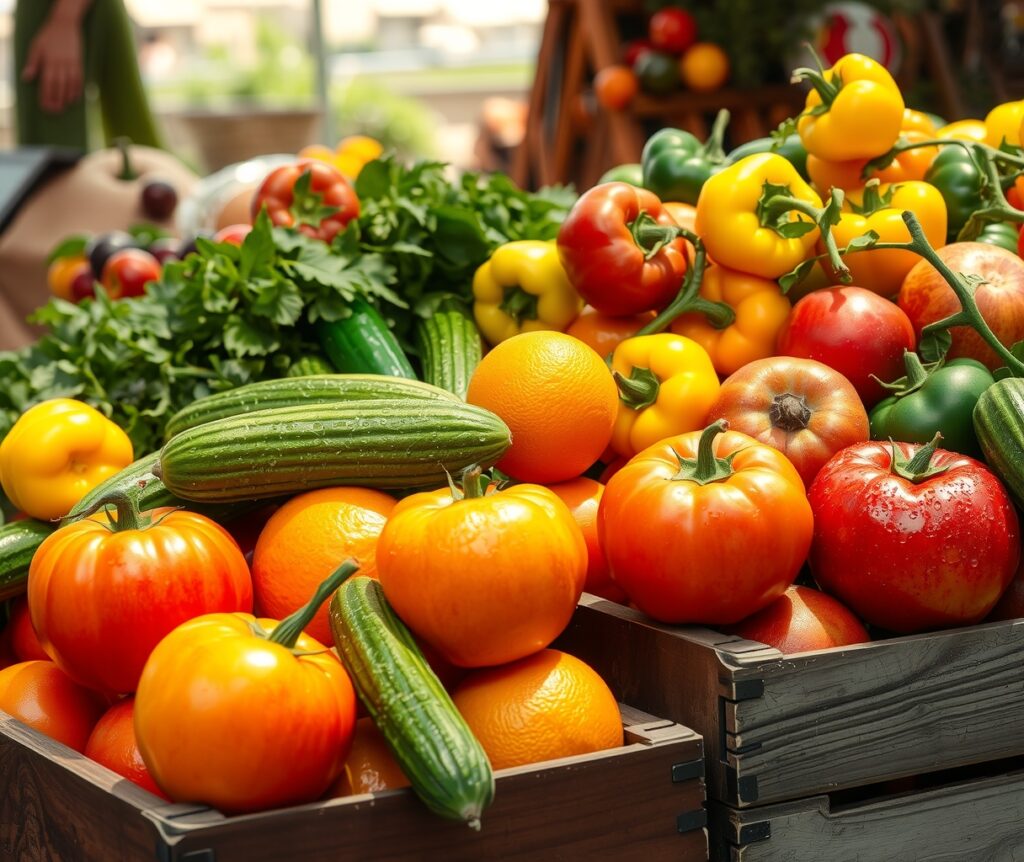 Bountiful Harvest of Fresh Produce – free AI stock image