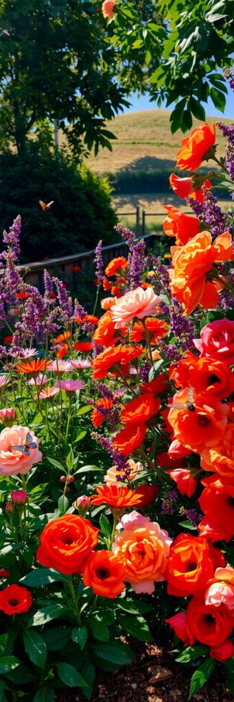 Breathtaking Floral Garden in Full Bloom – free AI stock image