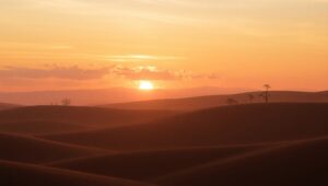 Bronze Hued Serenity in Nature – free AI stock image