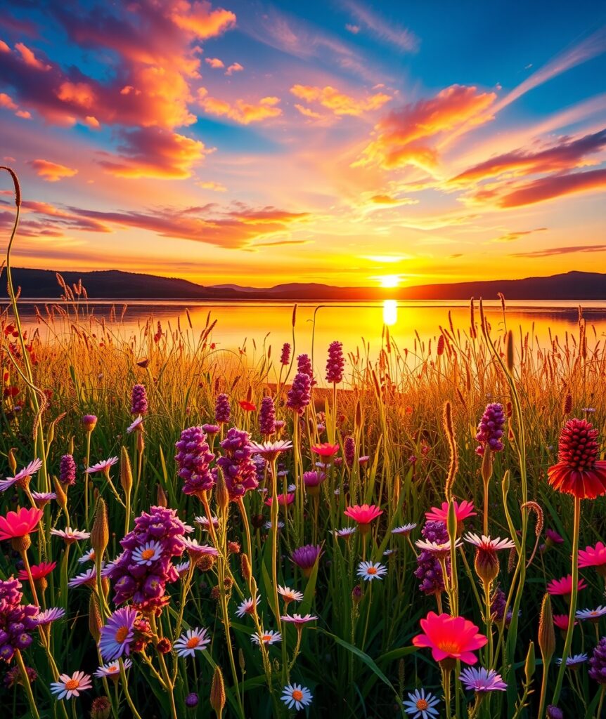 Bursting Spectrum of Natural Colors – free AI stock image