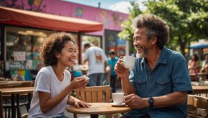 Candid Moments of Diverse People Interacting – free AI stock image