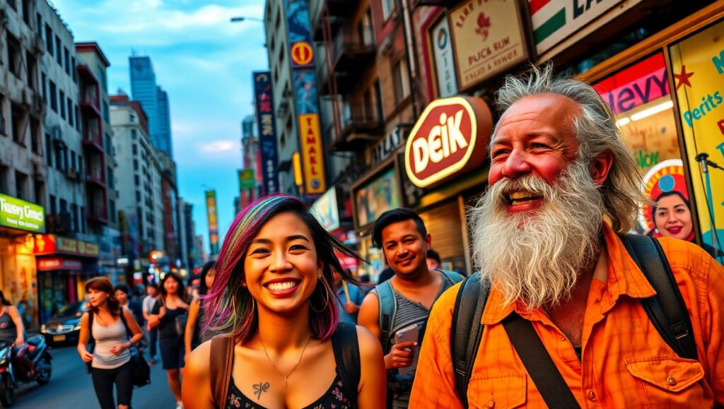 Candid Moments of Urban Life w8a – free AI stock image