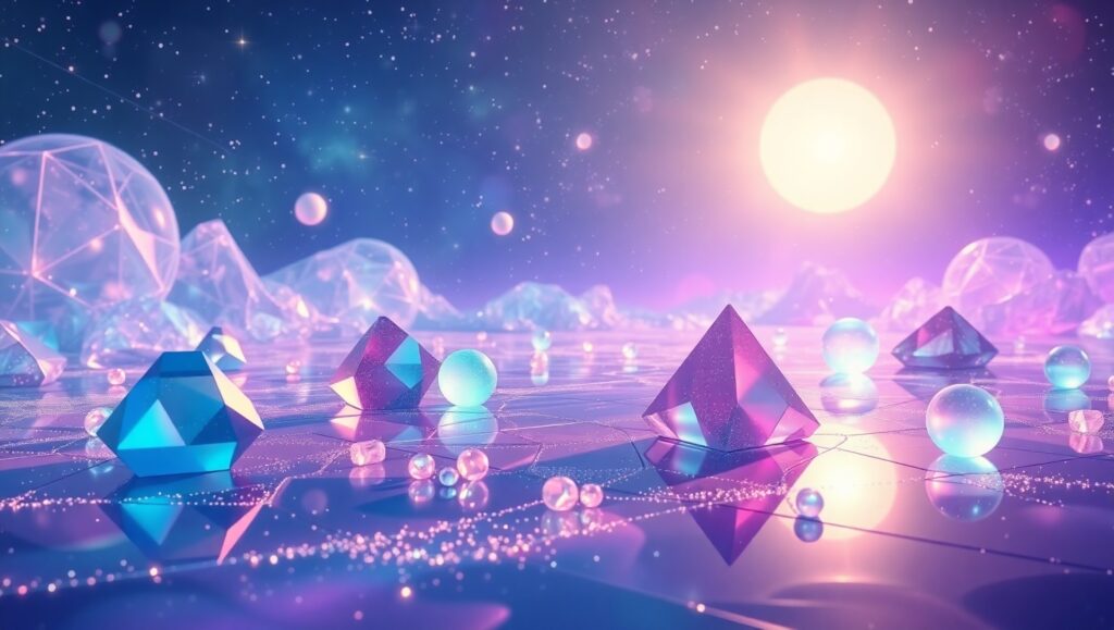 Celestial Geometric Harmony – free AI stock image