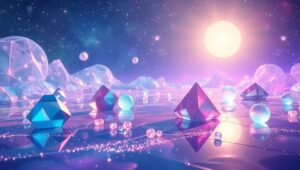 Celestial Geometric Harmony – free AI stock image