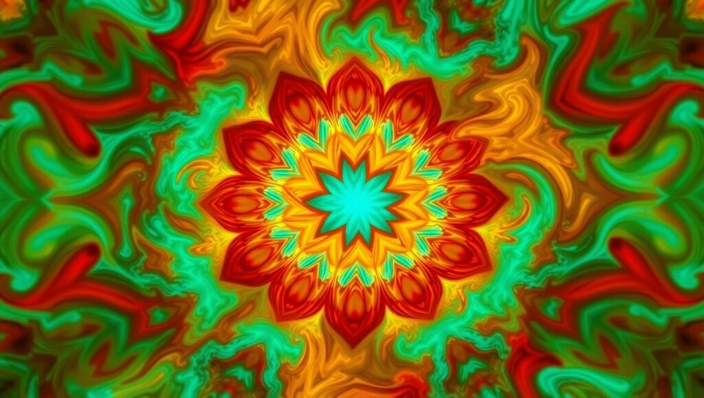 Chaos and Harmony in Color – free AI stock image