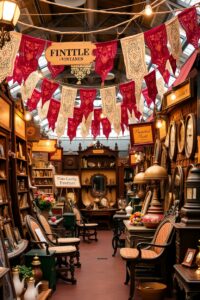 Charming Vintage Market with Antique Treasures – free AI stock image