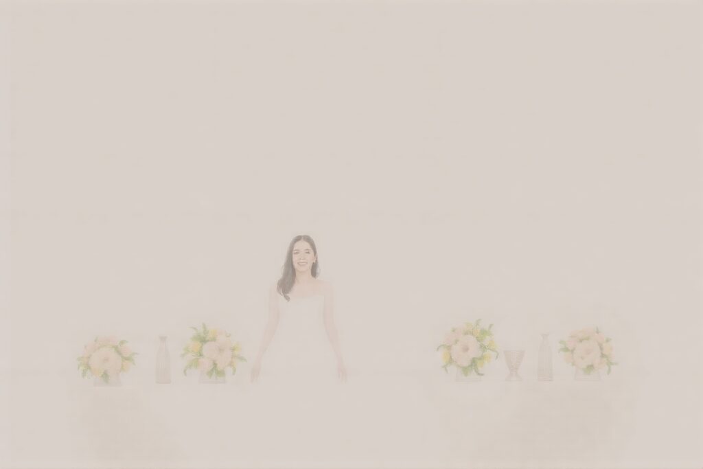 Charming Wedding Celebration in a Garden – free AI stock image