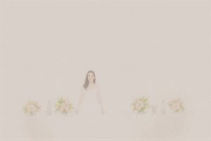Charming Wedding Celebration in a Garden – free AI stock image