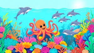 Cheerful Underwater Wonderland – free AI stock image