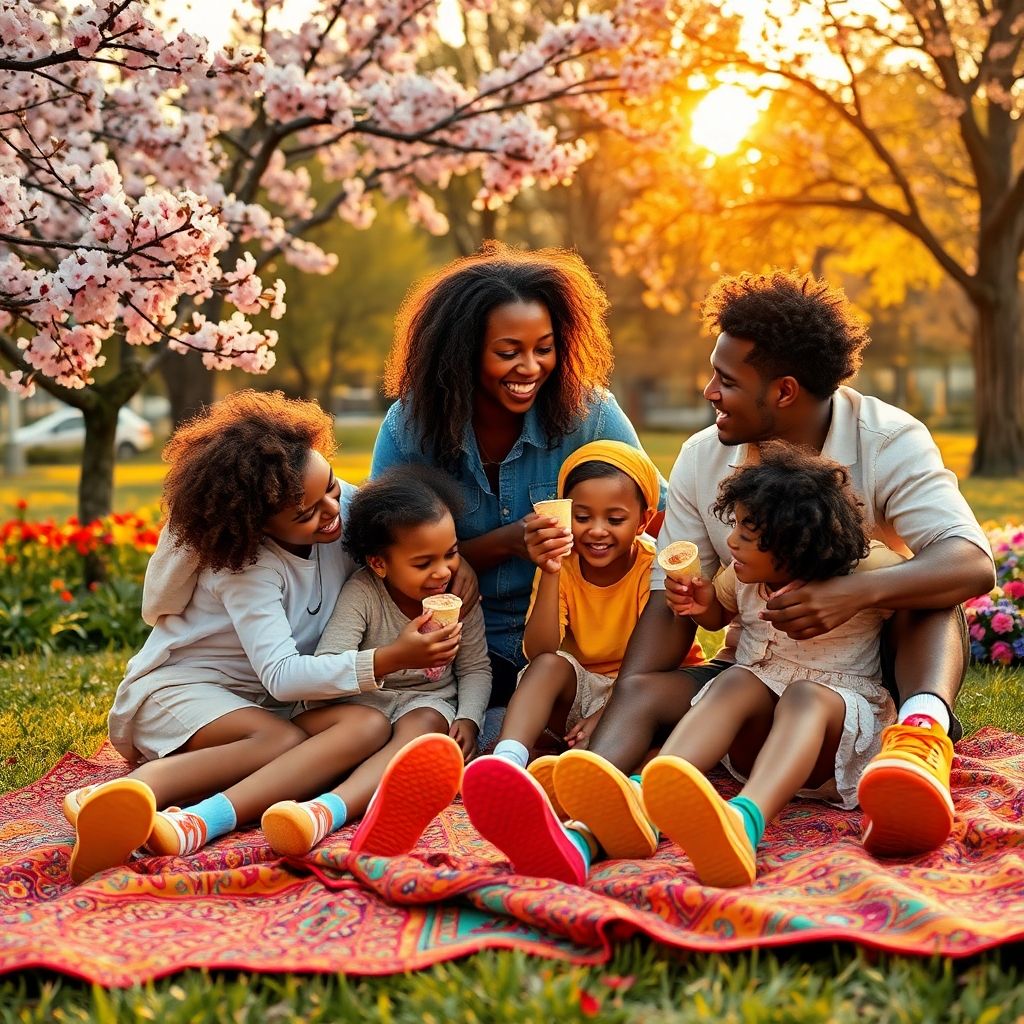 Cherished Moments of Family Togetherness – free AI stock image