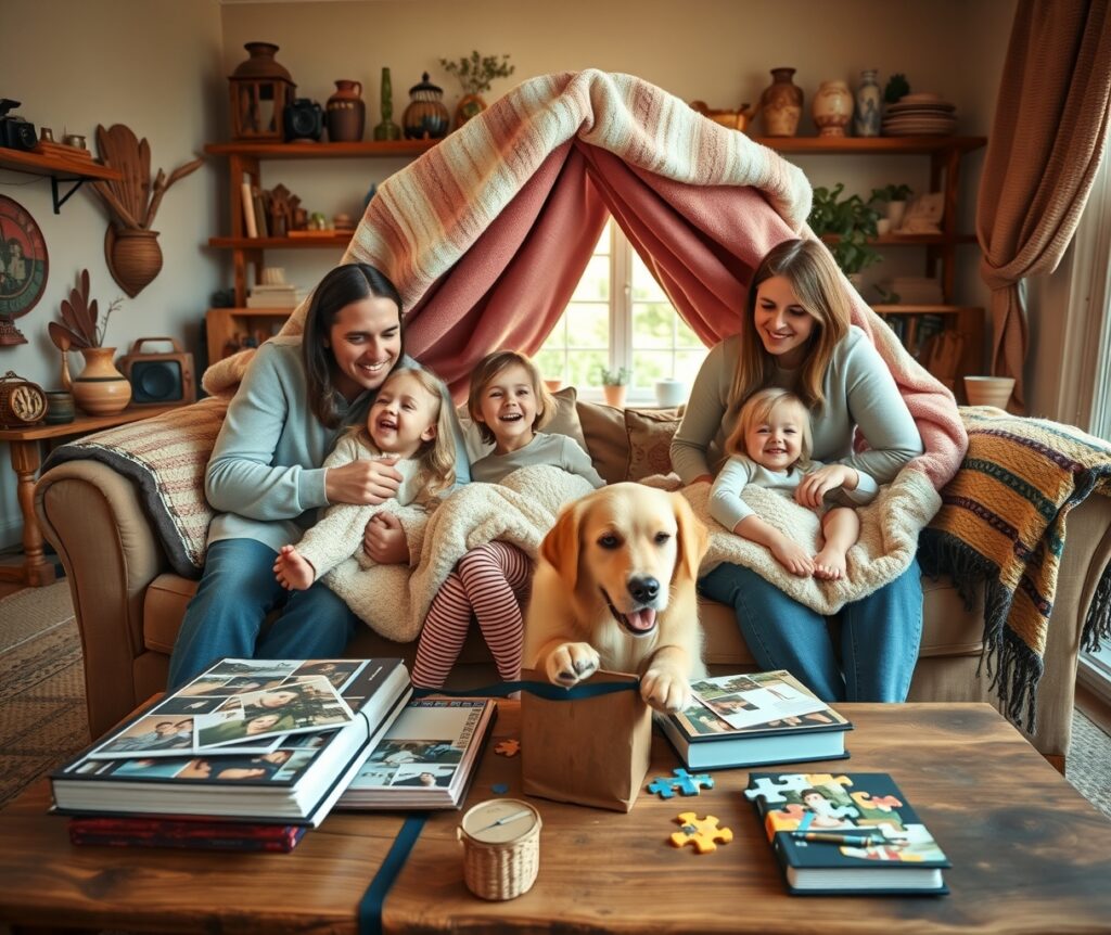 Cherished Moments of Family Togetherness – free AI stock image