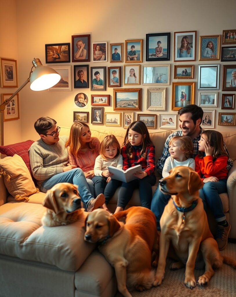 Cherished Moments of Family Togetherness – free AI stock image