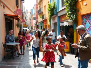 City Dwellers: A Day in Urban Life – free AI stock image