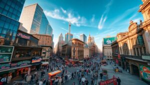 City Life from Above 5Ng – free AI stock image