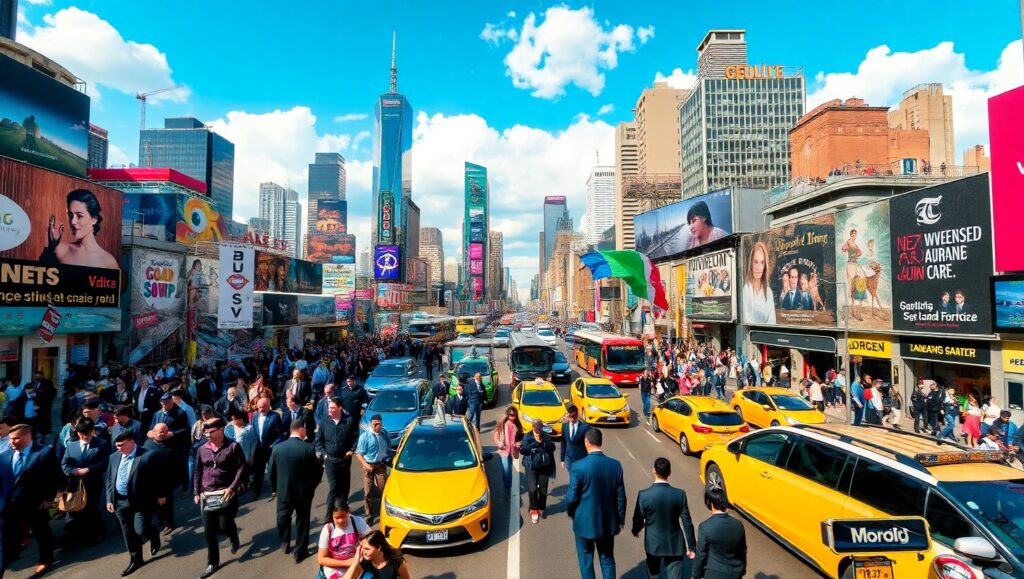 City Life from High Above – free AI stock image
