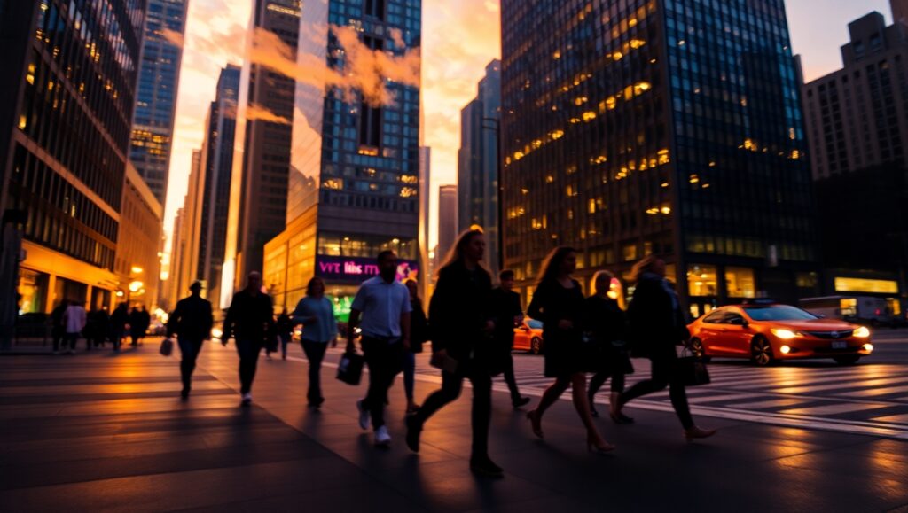 City Lights in Bokeh Bliss – free AI stock image
