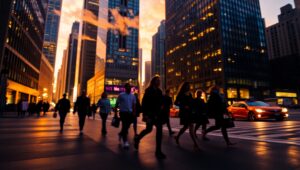 City Lights in Bokeh Bliss – free AI stock image