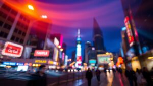 City Lights in Bokeh Bliss g0Y – free AI stock image
