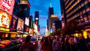 City Lights in Bokeh Style – free AI stock image