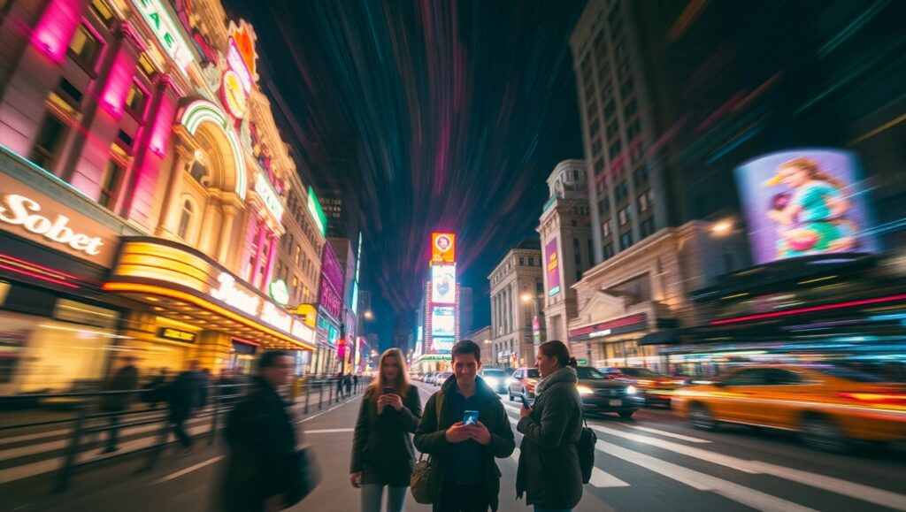 City Lights in Motion – free AI stock image
