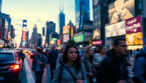 City Lights in Motion – free AI stock image