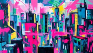 City of Emotional Turmoil – free AI stock image