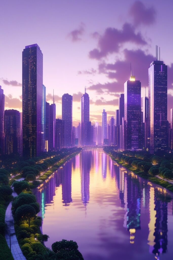 Cityscape Reflections on Mental Health – free AI stock image