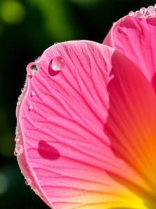 Close-Up of Dew-Kissed Petals – free AI stock image