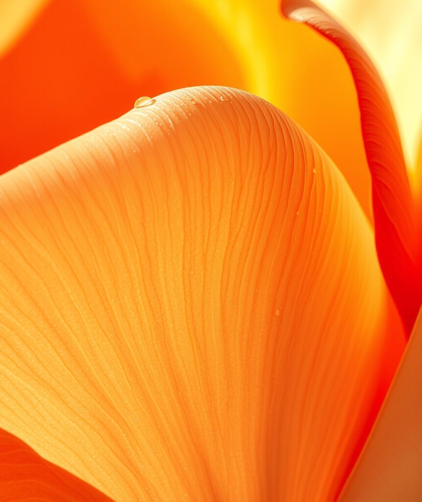 Close-Up of Vibrant Flower Petals – free AI stock image