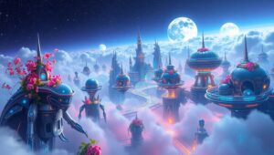 Cloudbound Robotics Metropolis – free AI stock image
