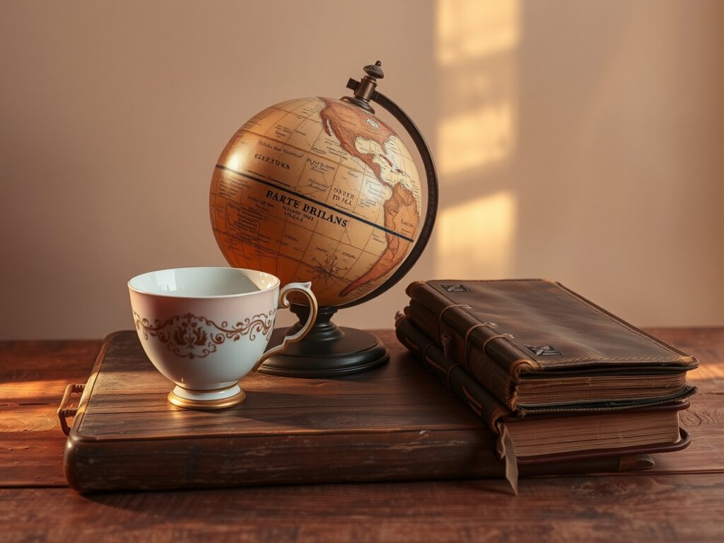 A Collection of Colorful Vintage Objects – free AI stock image