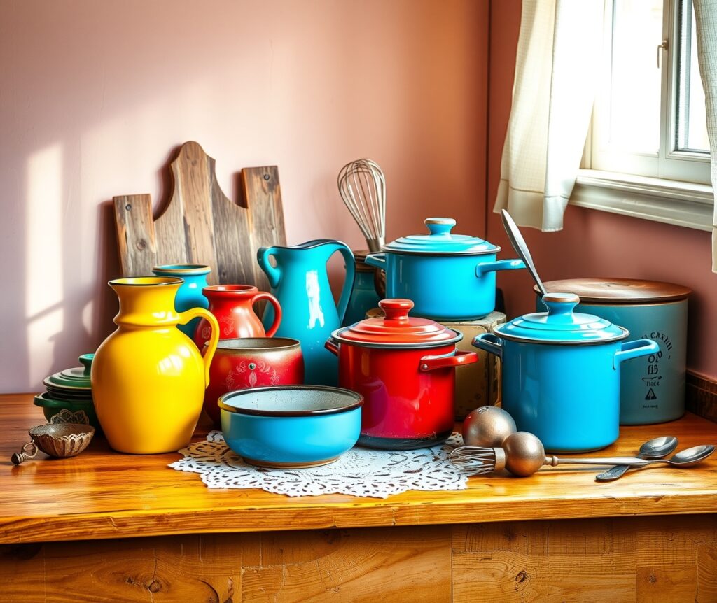 A Collection of Vintage Kitchen Objects – free AI stock image