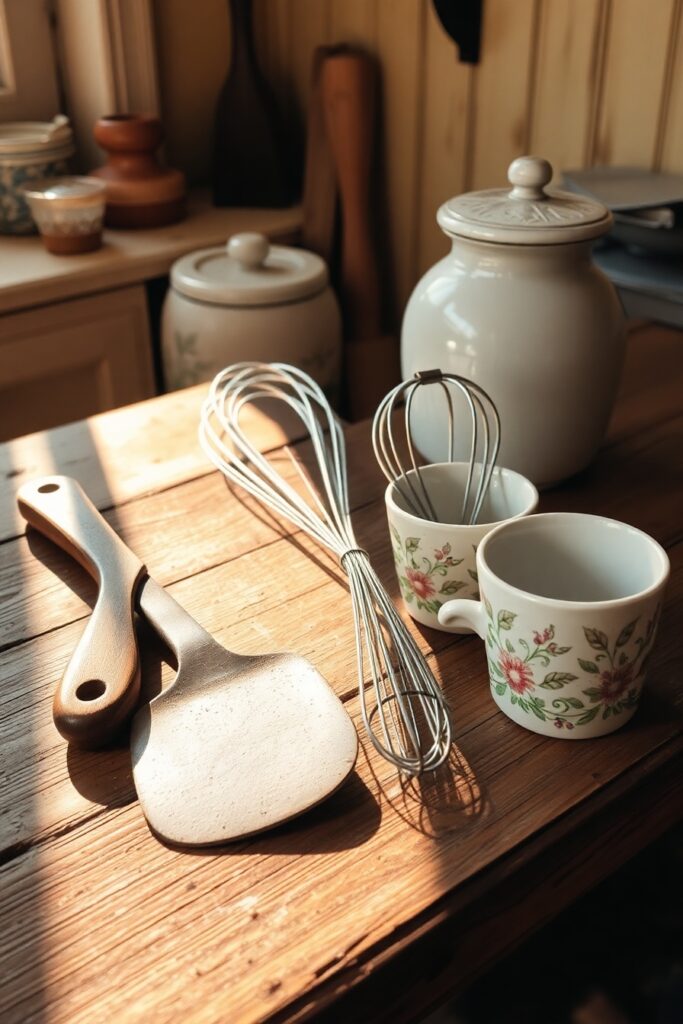 A Collection of Vintage Kitchen Utensils – free AI stock image