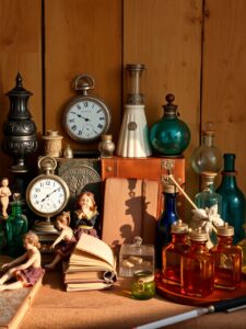 A Collection of Vintage Objects and Trinkets – free AI stock image