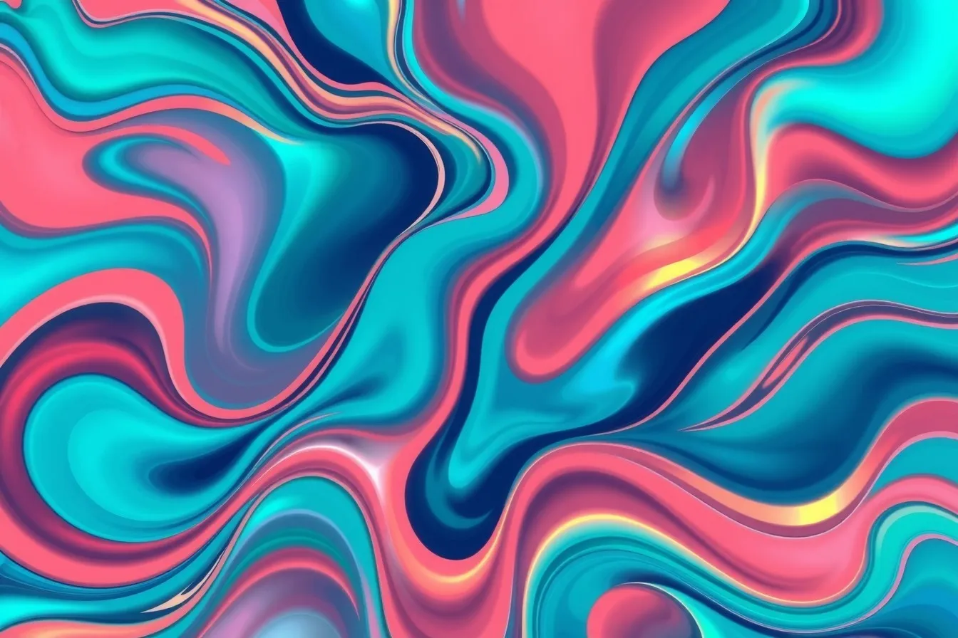 Colorful Abstract Background with Fluid Shapes