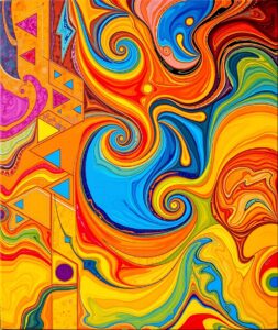 Colorful Abstract Patterns and Textures – free AI stock image