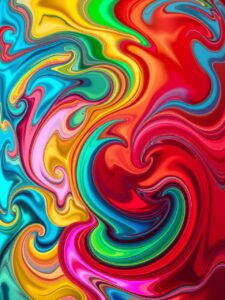 Colorful Abstract Patterns in Motion – free AI stock image