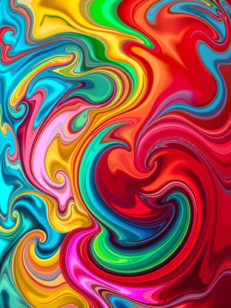 Colorful Abstract Patterns in Motion – free AI stock image
