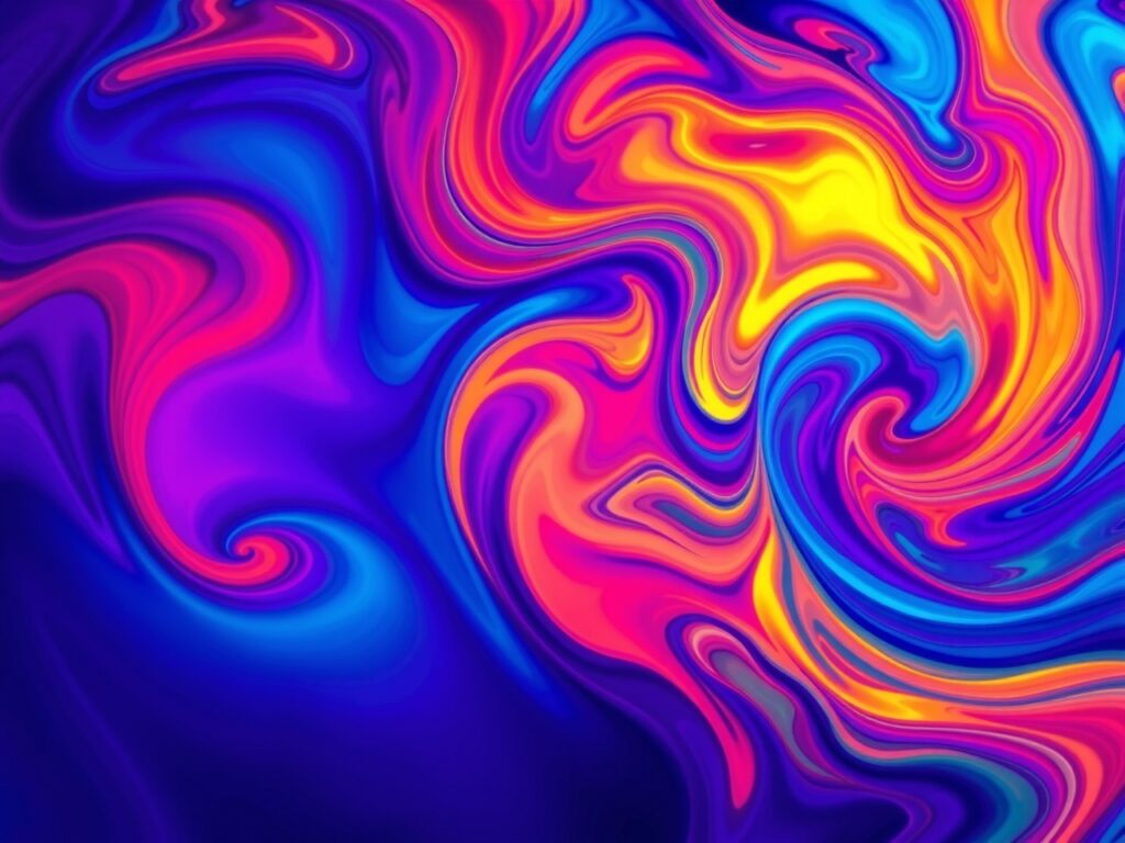 Colorful Abstract Swirls as a Background – free AI stock image