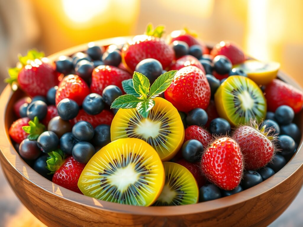 A Colorful Arrangement of Fresh Fruit – free AI stock image