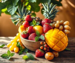A Colorful Array of Fresh Fruits – free AI stock image