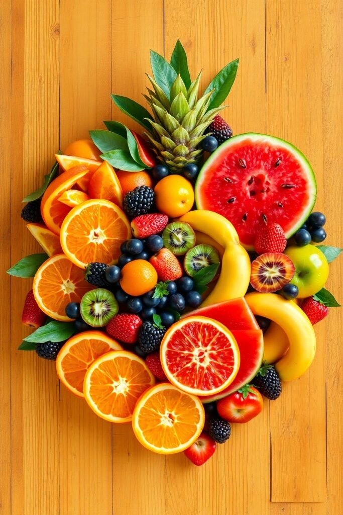 A Colorful Array of Fresh Fruits – free AI stock image