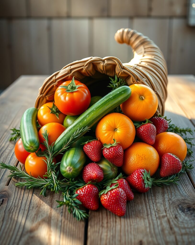 A Colorful Array of Fresh Produce – free AI stock image
