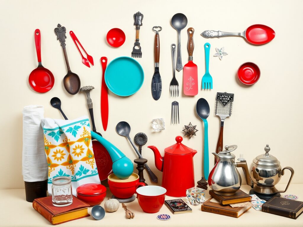 Colorful Array of Everyday Objects – free AI stock image