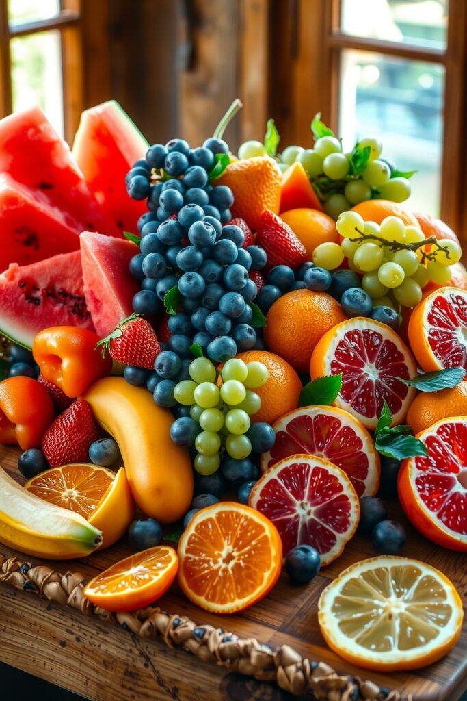 A Colorful Array of Fresh Fruits – free AI stock image